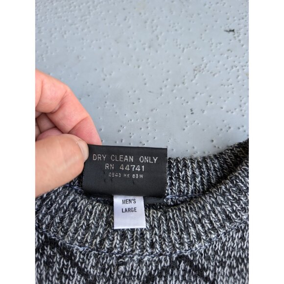 OSSI SKIWEAR Sweater VINTAGE 100% Pure Wool Crew Neck Size L - UEC - Picture 3 of 6